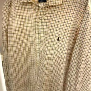 Polo Ralph Lauren- Long Sleeve button down, Brown Check - XXL